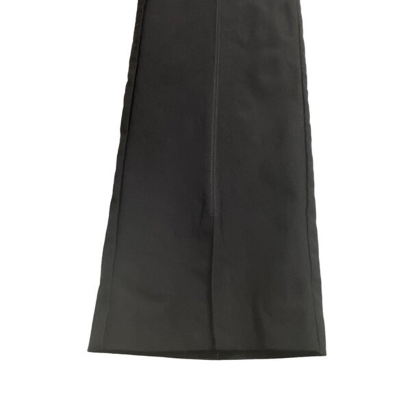 Unique Joseph Ribkoff black crochet waist split front seam stretch pants size 6 - Picture 6 of 13